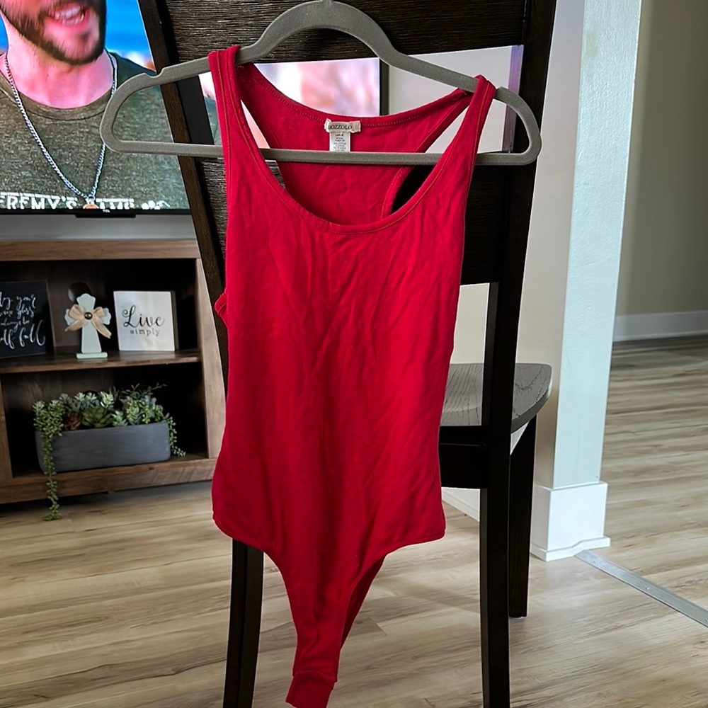 Red Women's Bodysuit